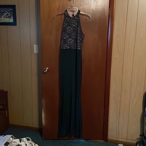 Women's Halter Floral Lace Vintage Wedding Maxi Long Dress XL